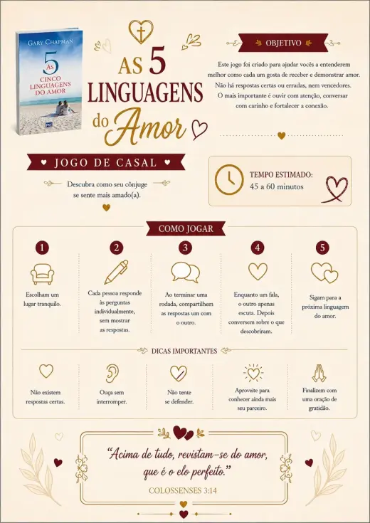 As 5 Linguagens do Amor: como jogar